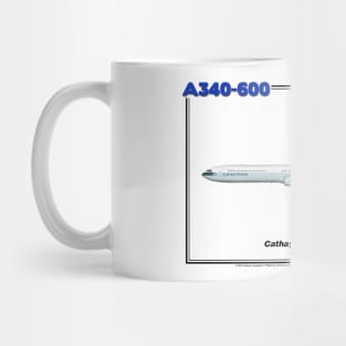 Airbus A340-600 - Cathay Pacific Airways (Art Print) Mug